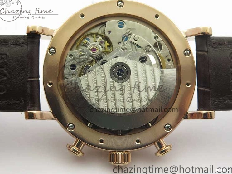 MIROTIME 0102 Efficient Portofino Chrono RG ZF 1:1 Best Edition White Dial on Brown Leather Strap A 7151